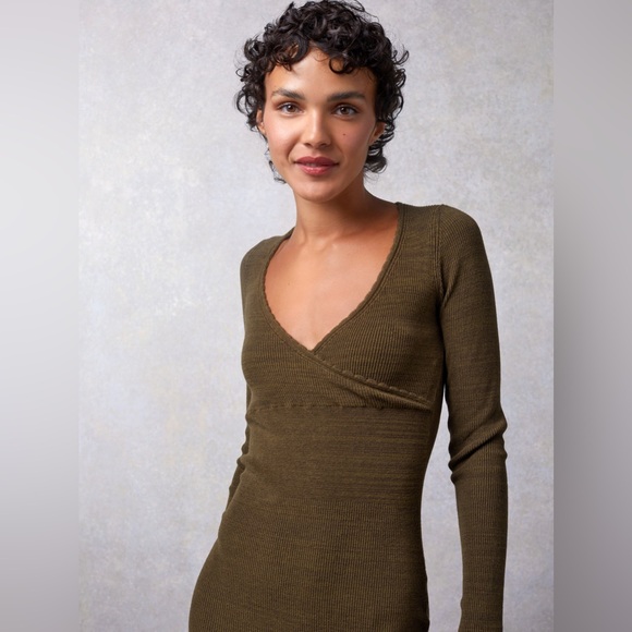 Rouje Olive Long Sleeve Dress - Picture 4 of 10